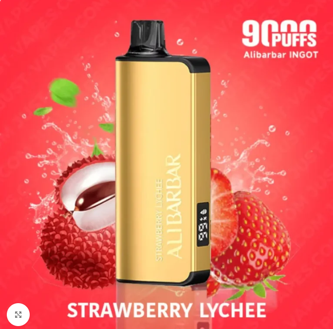 Alibarbar Ingot 9000 Puffs - Strawberry Lychee