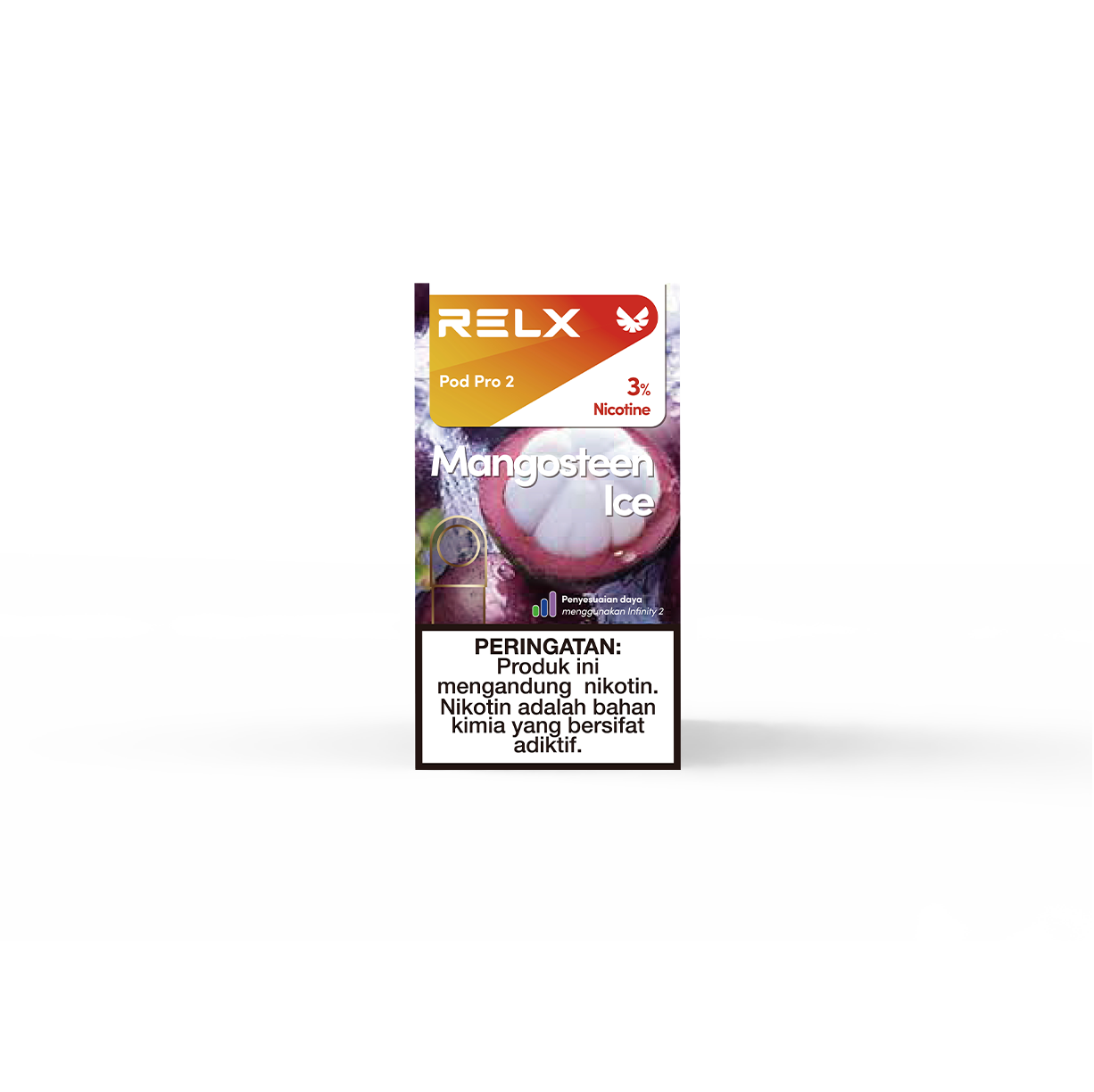 RELX Pod 650 puffs disposable vape in Mangosteen Ice – buy online at VapingPuff Australia.