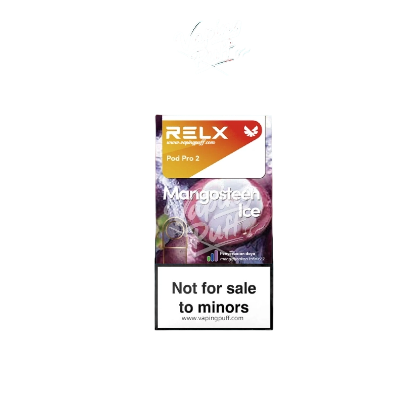 RELX Pod 650 puffs disposable vape in Mangosteen Ice – buy online at VapingPuff Australia.