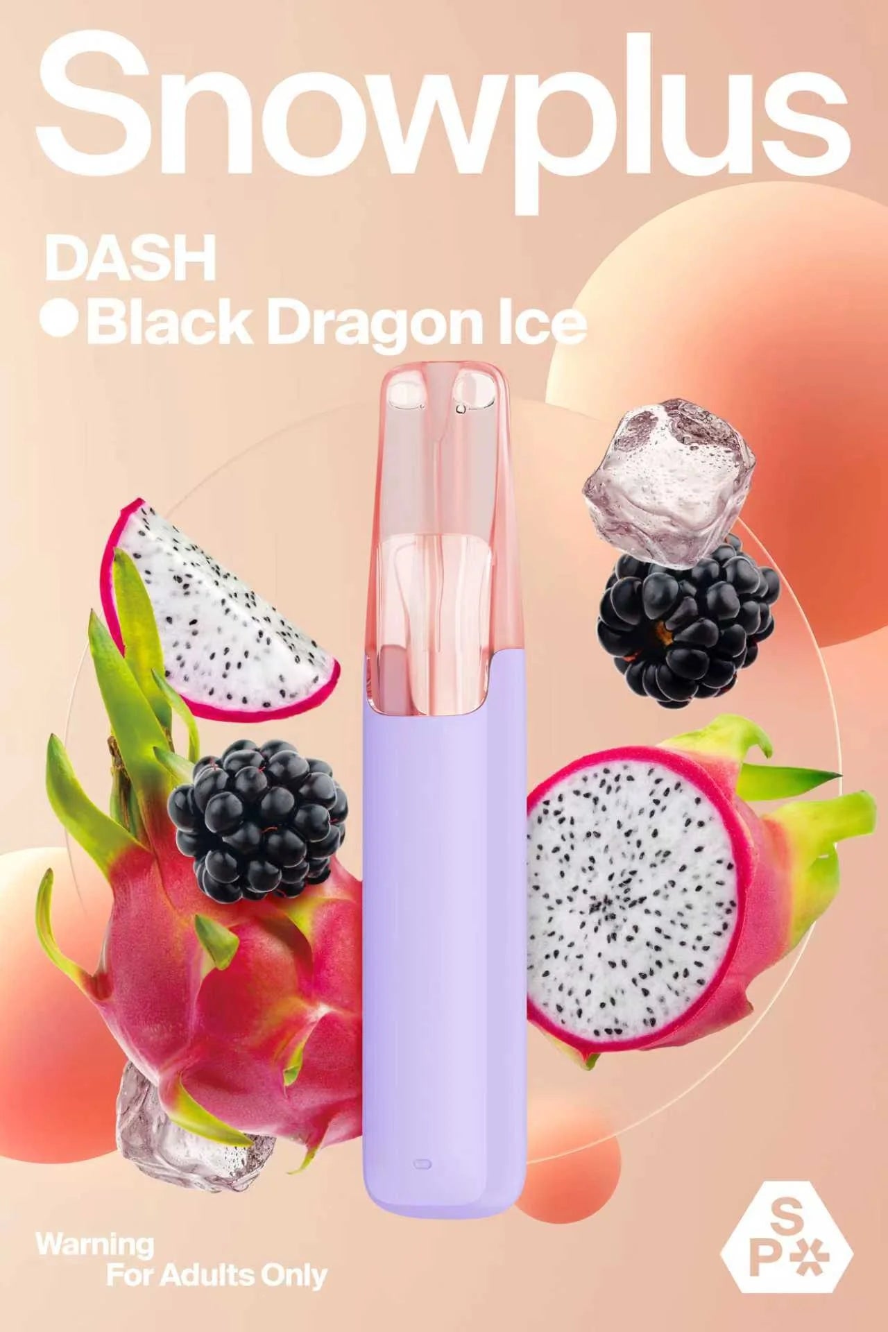Snowplus Dash 4000 Puffs Disposable Vape – Black Dragon Ice Flavour