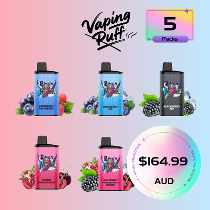 5 x IGET Bar Pro 10000 Puffs $164.99 AUD