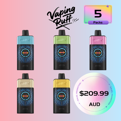 5 x IGET One 12000 Puffs $209.99 AUD