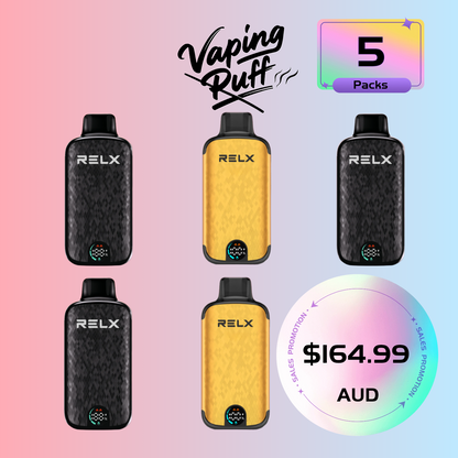 10 x RELX Sparta 18000 Puffs $299.99 AUD