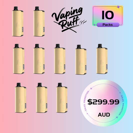 10 x Alibarbar Ingot 9000 Puffs $299.99 AUD
