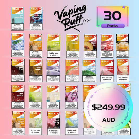 30 × Relx Pods $249.99 AUD