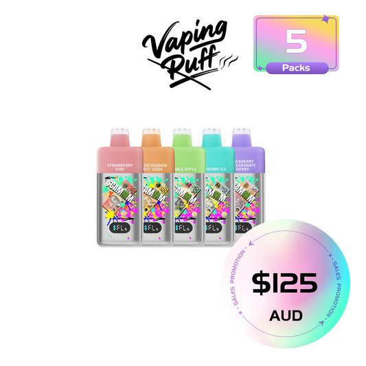 5 x Scam 15000 Puffs $125.00 AUD