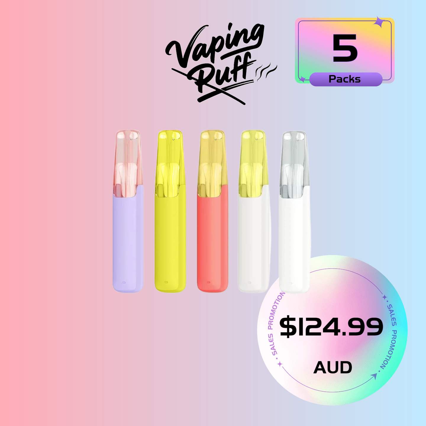 5 x Snowplus DASH 4000 Puffs $124.99 AUD