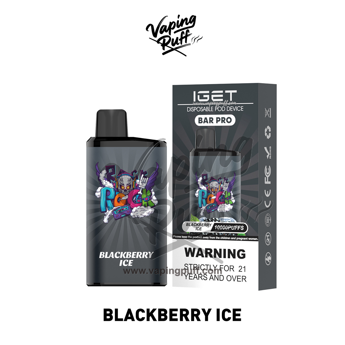 IGET Bar Pro 10000 Puffs - Blackberry Ice
