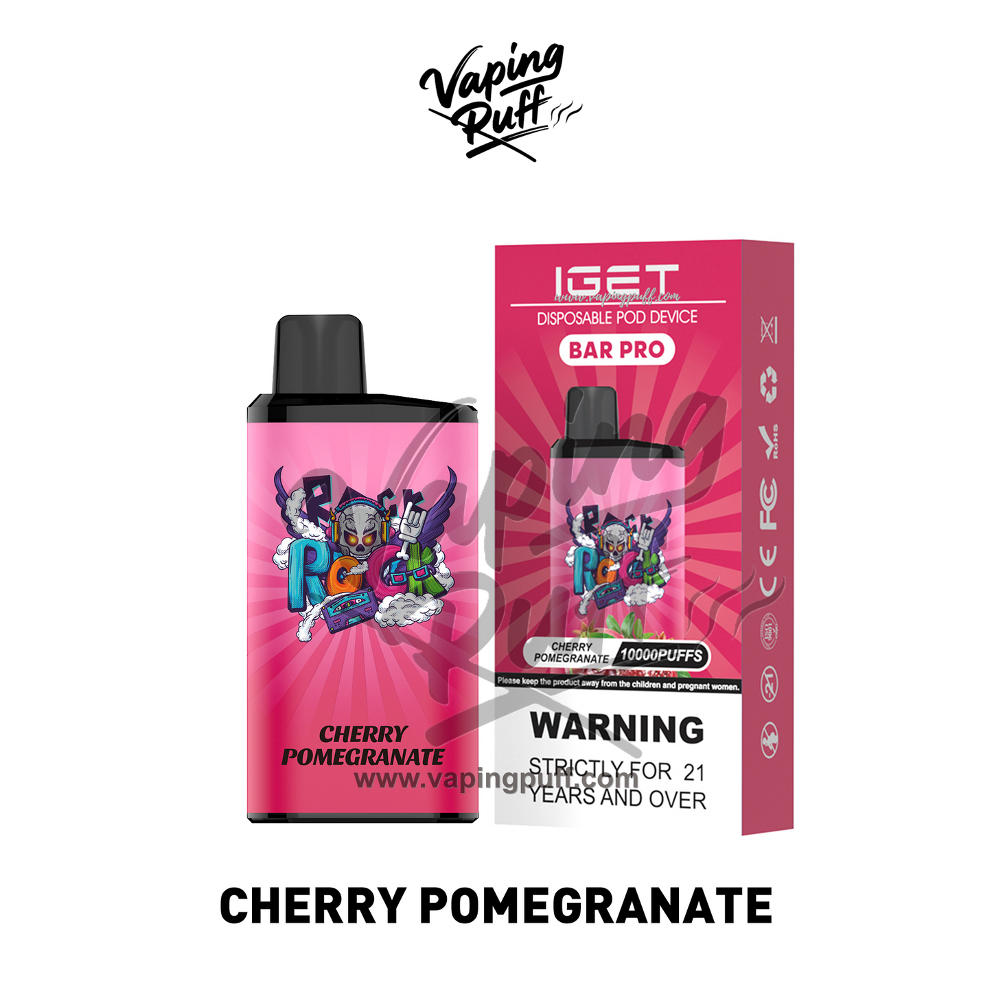 IGET Bar Pro 10000 Puffs - Cherry Pomegranate