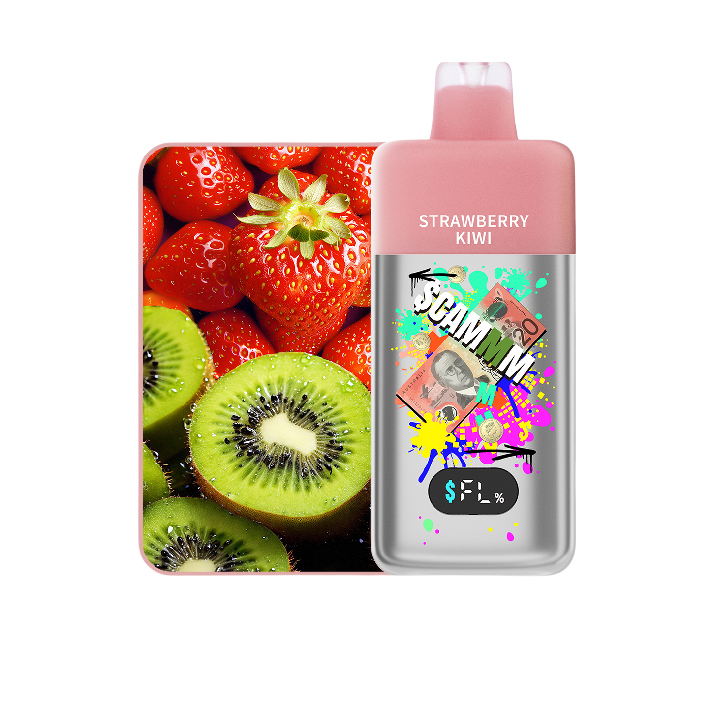 $cammm15000 Puffs - Strawberry Kiwi
