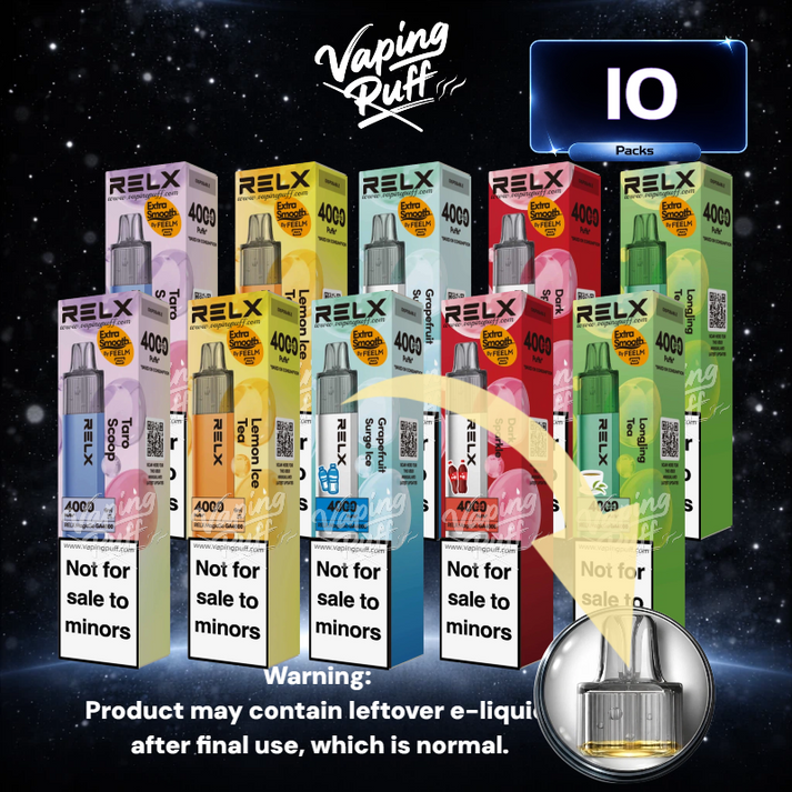 10 x RELX MagicGo 4000 Puffs Bundle