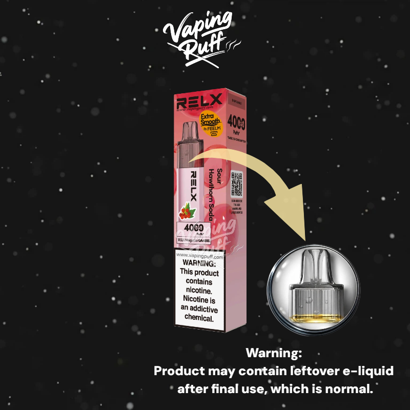 5 x Relx MagicGo 4000 Puffs $144.99 AUD