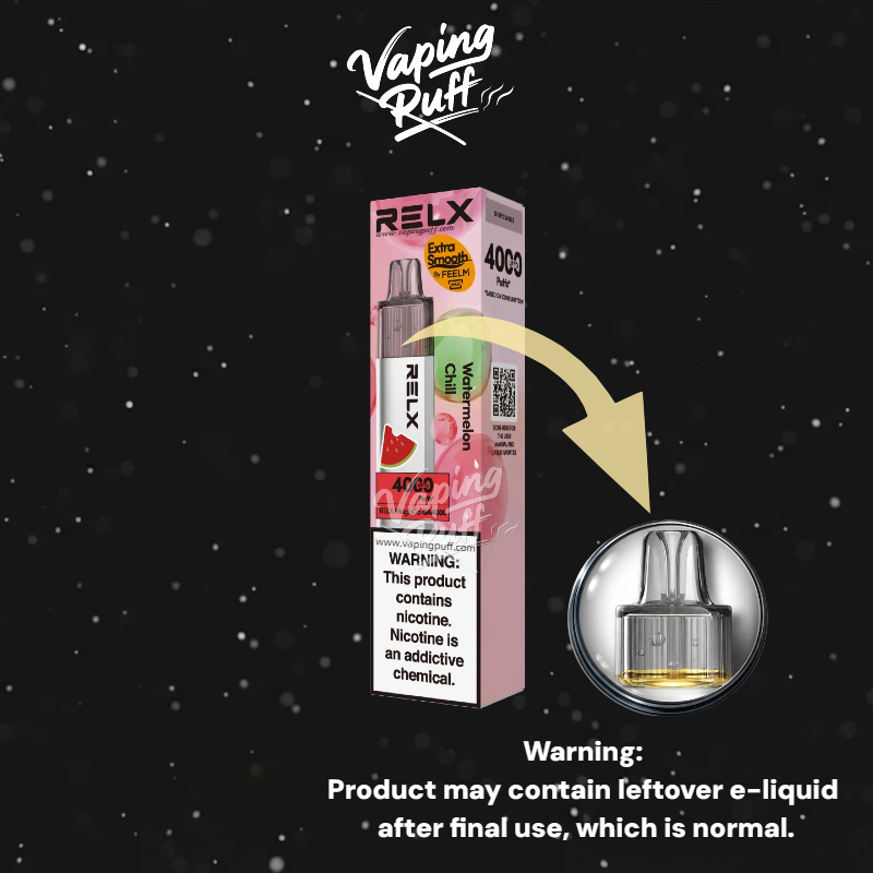 5 x Relx MagicGo 4000 Puffs $144.99 AUD