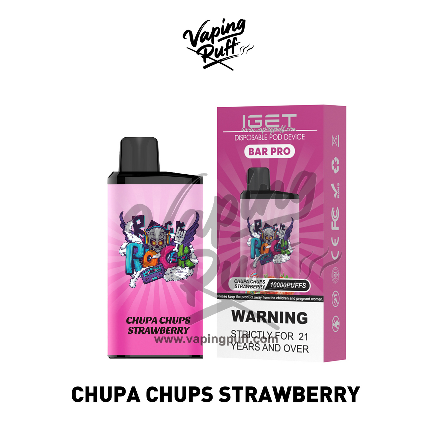IGET Bar Pro 10000 Puffs disposable vape in Fruity Skittles ¨C buy online at VapingPuff Australia.