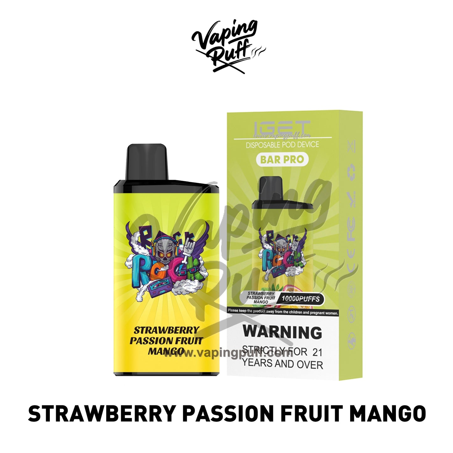 IGET Bar Pro 10000 Puffs - Strawberry Passion Fruit Mango