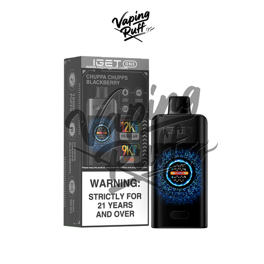 IGET One 12000 Puffs Chuppa Chupps Blackberry disposable vape device Australia