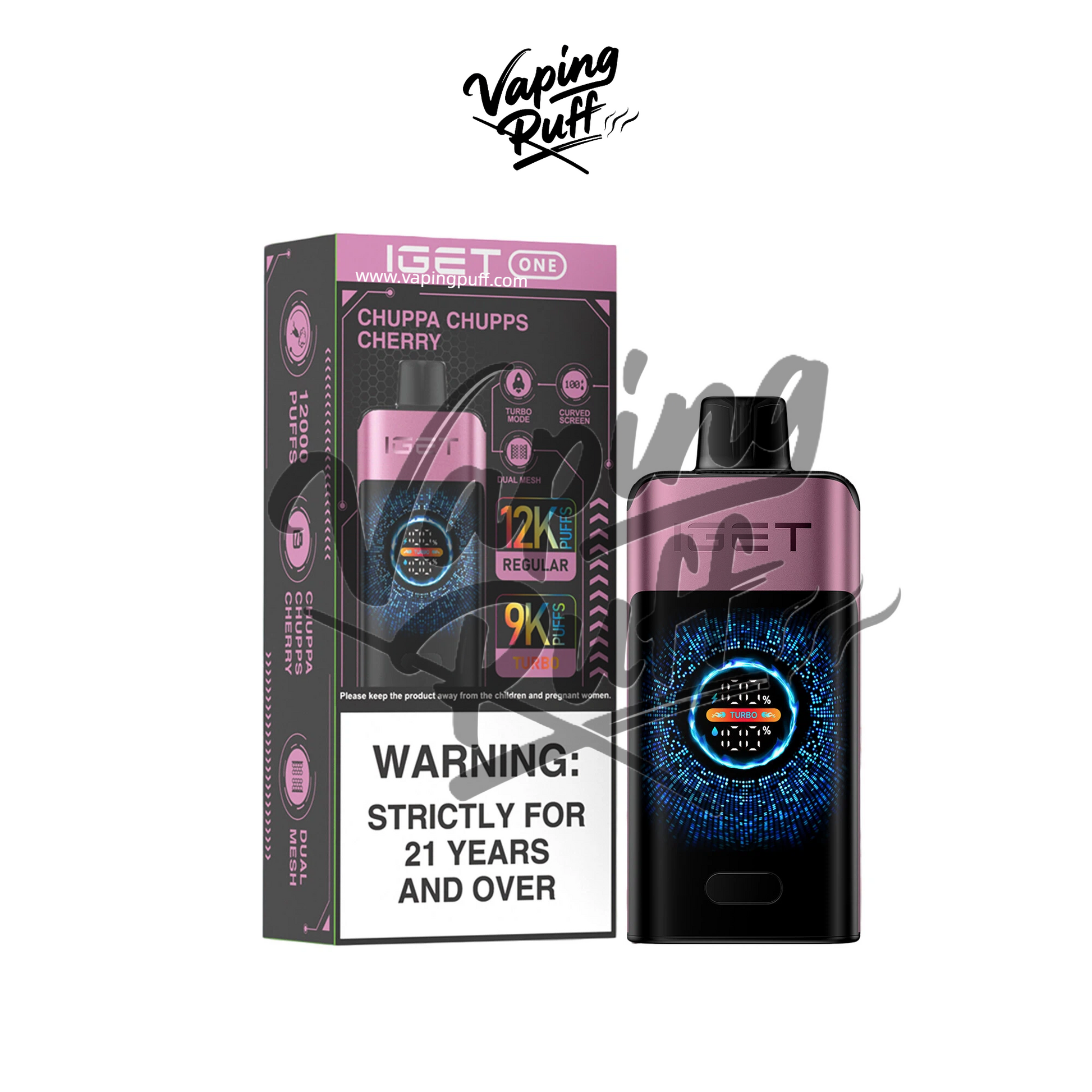 IGET One 12000 Puffs Chuppa Chupps Cherry disposable vape device Australia