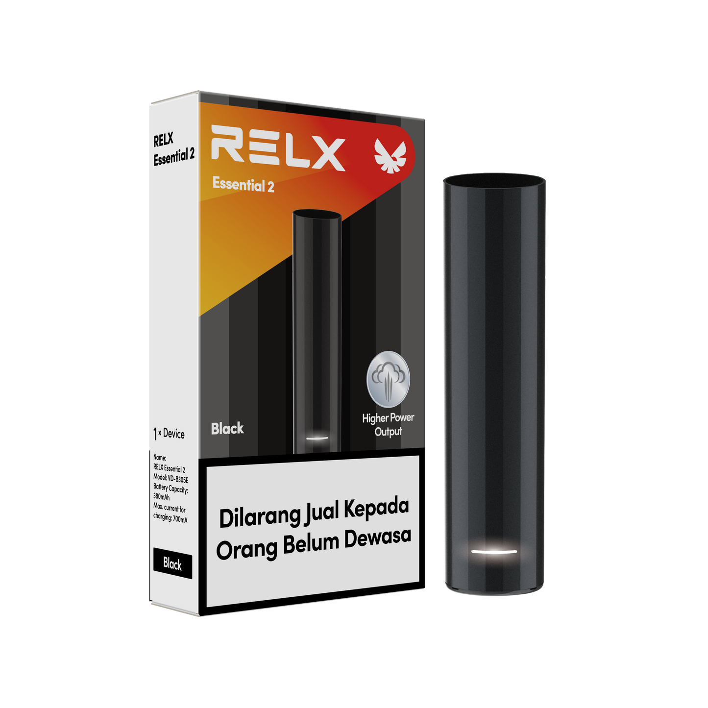 RELX Essential Device 2 – Black stylish vape pod device. Purchase at VapingPuff with Melbourne same-day delivery & nationwide express shipping including Sydney & Brisbane.

