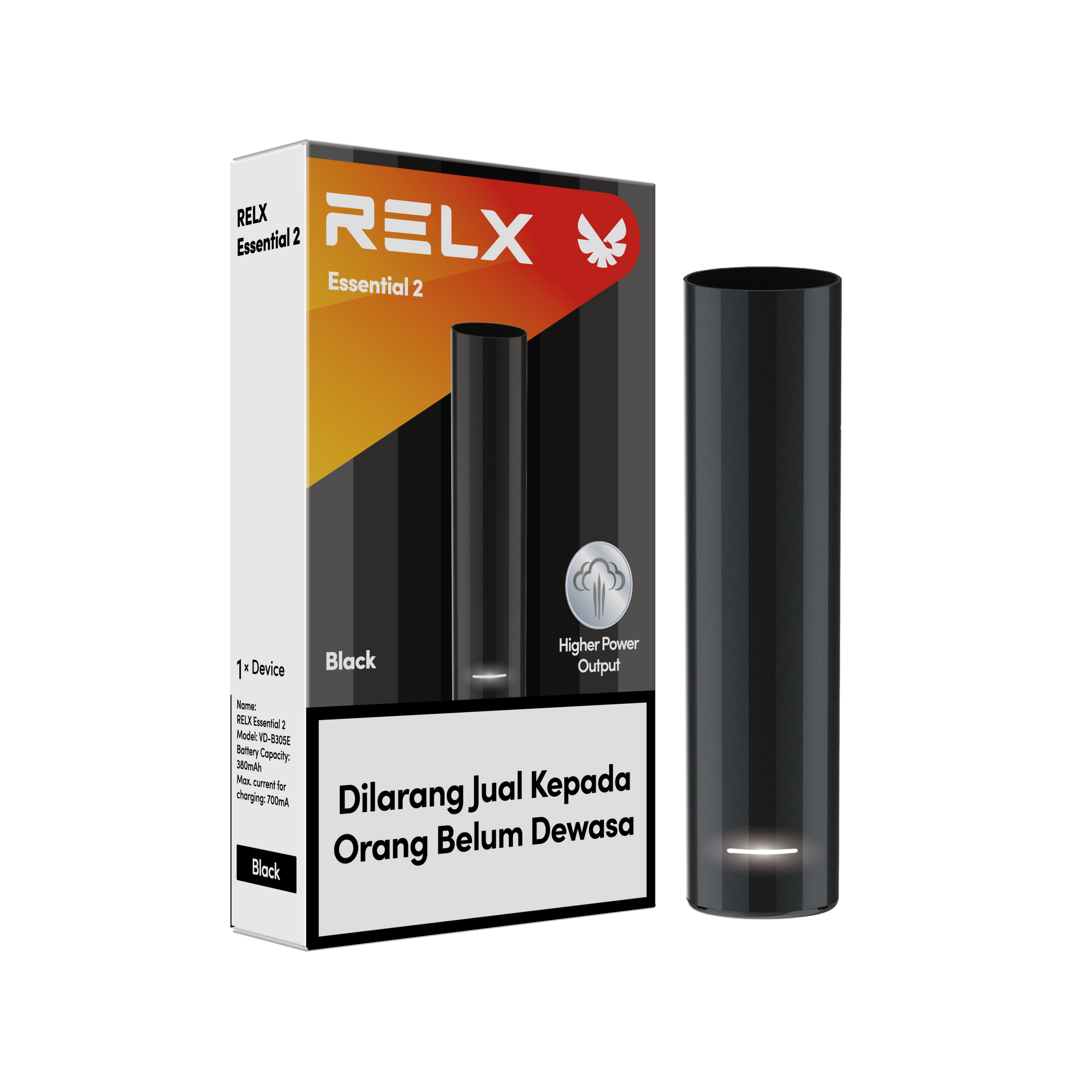 RELX Essential Device 2 – Black stylish vape pod device. Purchase at VapingPuff with Melbourne same-day delivery & nationwide express shipping including Sydney & Brisbane.
