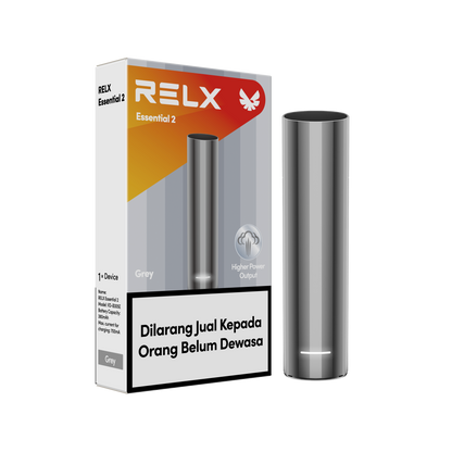RELX Essential Device 2 – Grey vape device compatible with RELX pods. Buy online at VapingPuff with Melbourne same-day delivery & AU express shipping.
