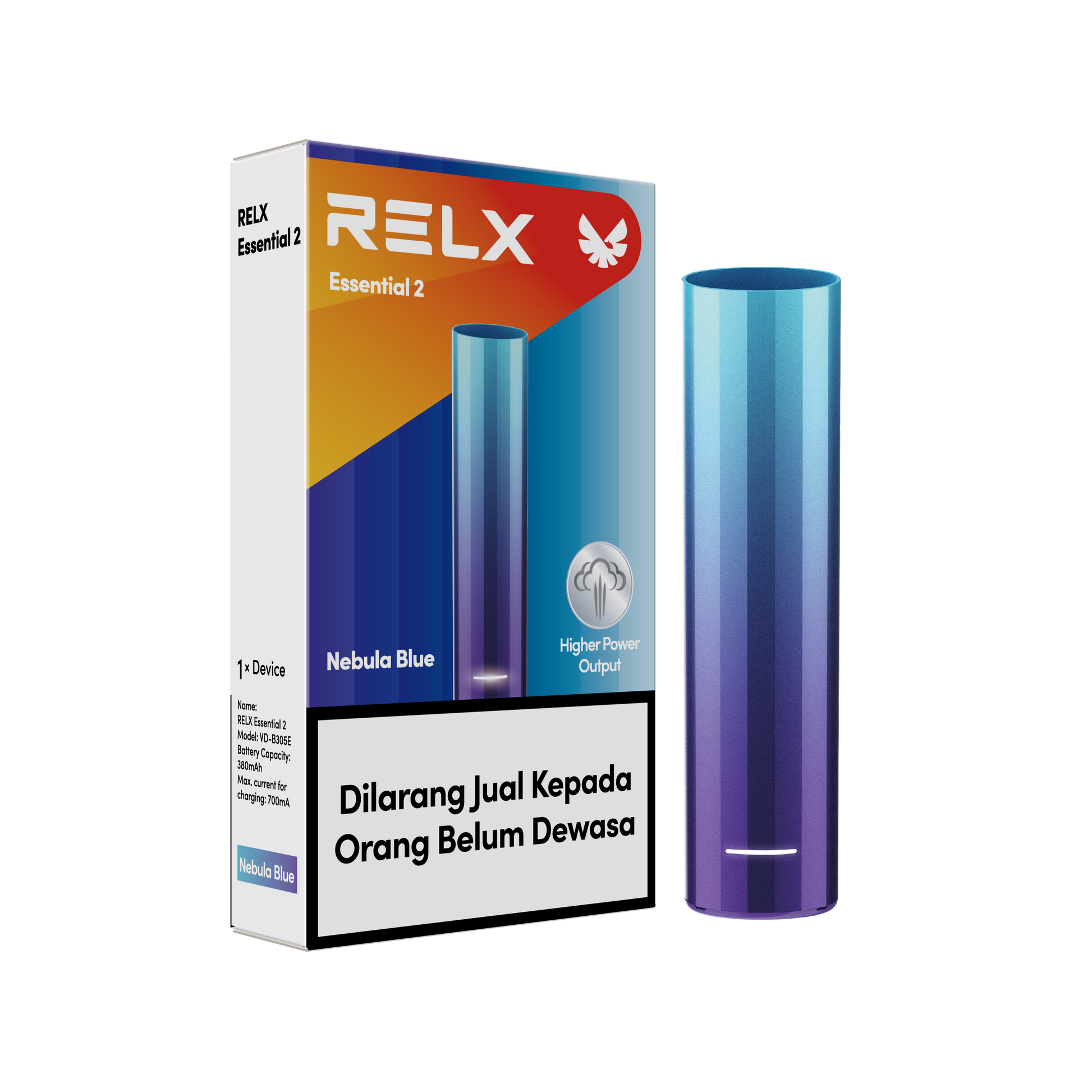 RELX Essential Device 2 – Nebula Blue rechargeable vape device. Shop VapingPuff with Melbourne same-day delivery & Australia-wide express postage to major cities.
