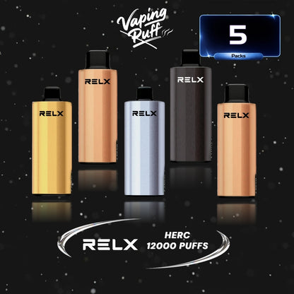5 x Relx Herc 12000 Puffs $ 239.99 AUD