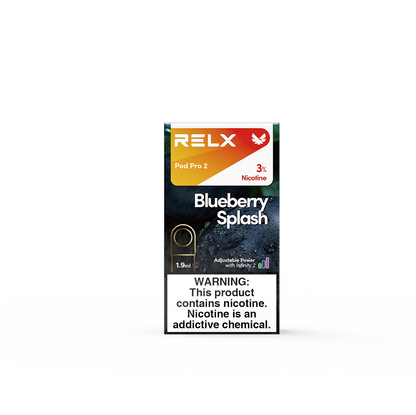 RELX Pod 650 puffs disposable vape in Blueberry Splash – buy online at VapingPuff Australia.