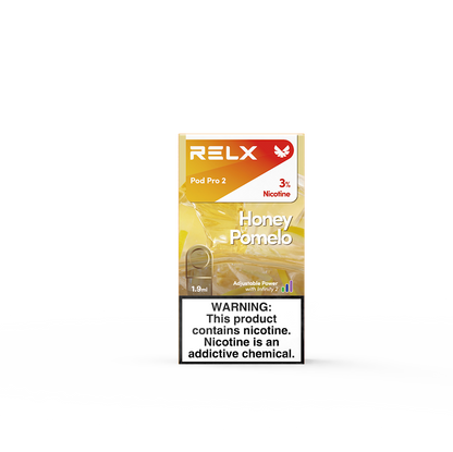 RELX Pod 650 puffs disposable vape in Honey Pomelo – buy online at VapingPuff Australia.