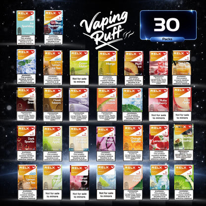 30 × Relx Pods $329.99 AUD