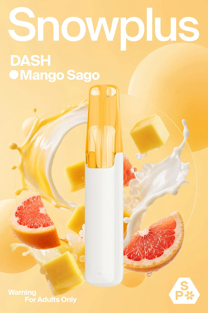 Snowplus Dash 4000 Puffs Disposable Vape – Mango Sago Flavour