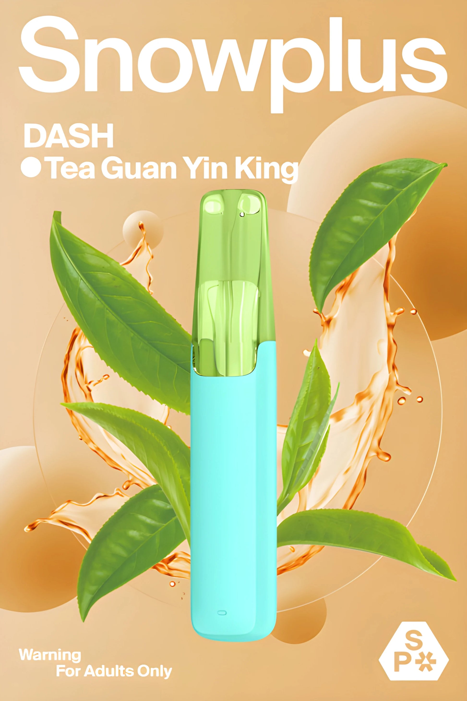 Snowplus DASH 4000 Puffs in Tea Guan Yin King – shop VapingPuff for Melbourne same-day delivery and AUS express to Sydney, Brisbane, Adelaide and Hobart.